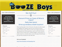 Tablet Screenshot of boozeboys.net